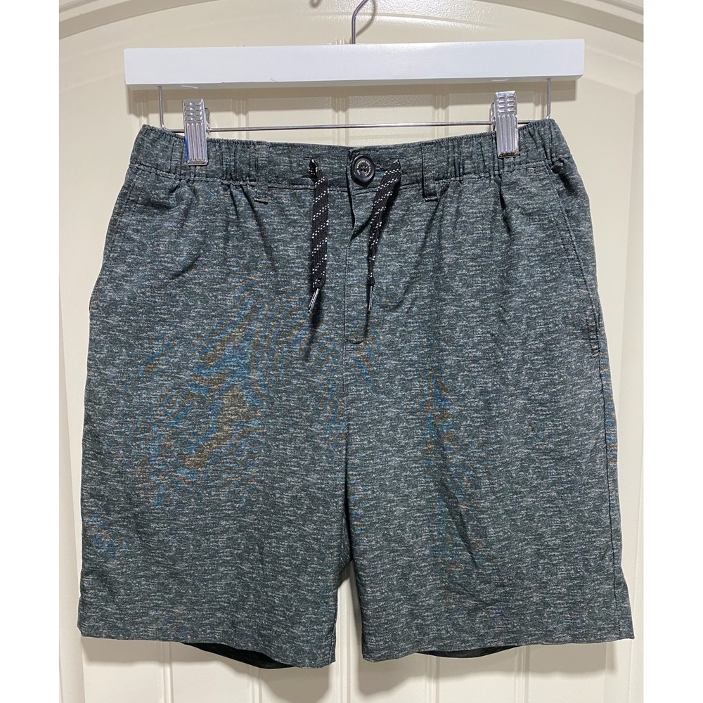 Chubbies Boy's Gray Everywear Shorts Size L Youth Performance Dual Drawstring